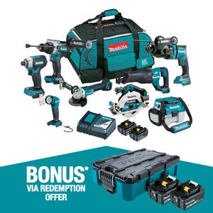 Makita 18V Brushless 8 Piece Combo Kit DLX8062TX1