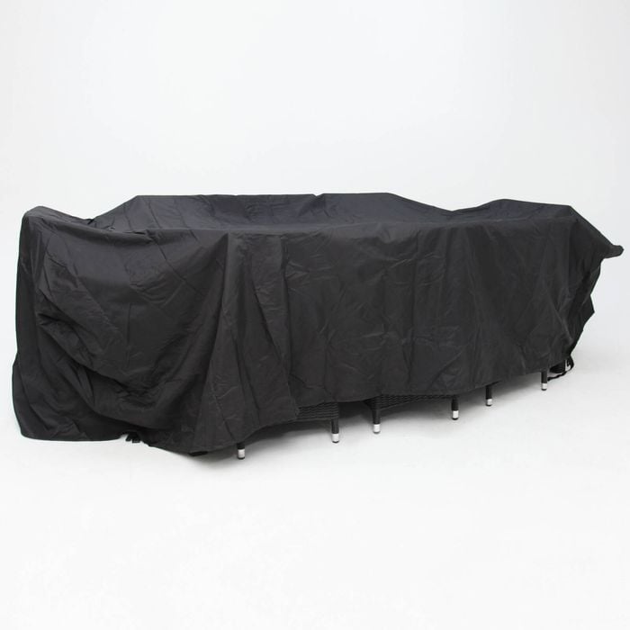 Rectangular Cover for 9pc Dining Setting - Black