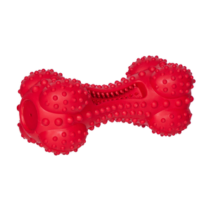 Happy Tails Extra Tough Rubber Squeaking Bone Toy