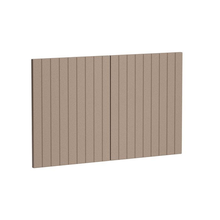 Kaboodle 900mm Raw Board  V-Groove Med Rangehood Doors - 2 Pack
