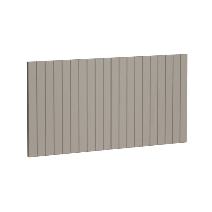 Kaboodle 1000mm Cardamom V-Groove Fridge Cabinet Doors - 2 Pack
