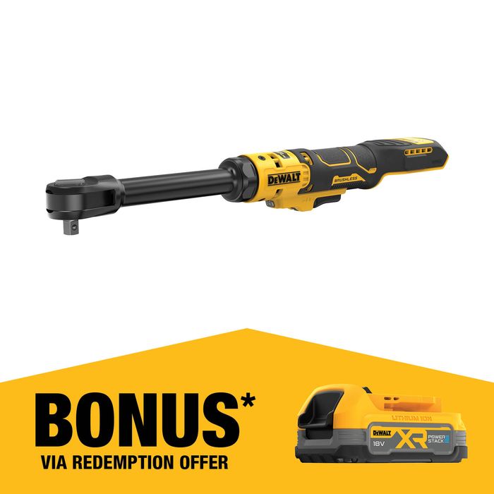 DeWALT 18V XR 3/8" Extended Open Head Ratchet - Bare Unit