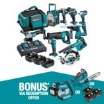 Makita 18V Brushless 10 Piece Combo Kit DLX1059TX1