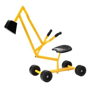 Keezi Kids Ride On Car Digger Bulldozer Sandpit Play Toys Rotate Seat Yellow