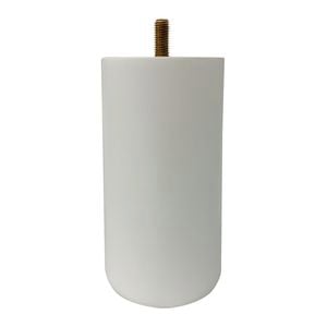 Adoored 73 x 150mm White Round Pine Furniture Leg
