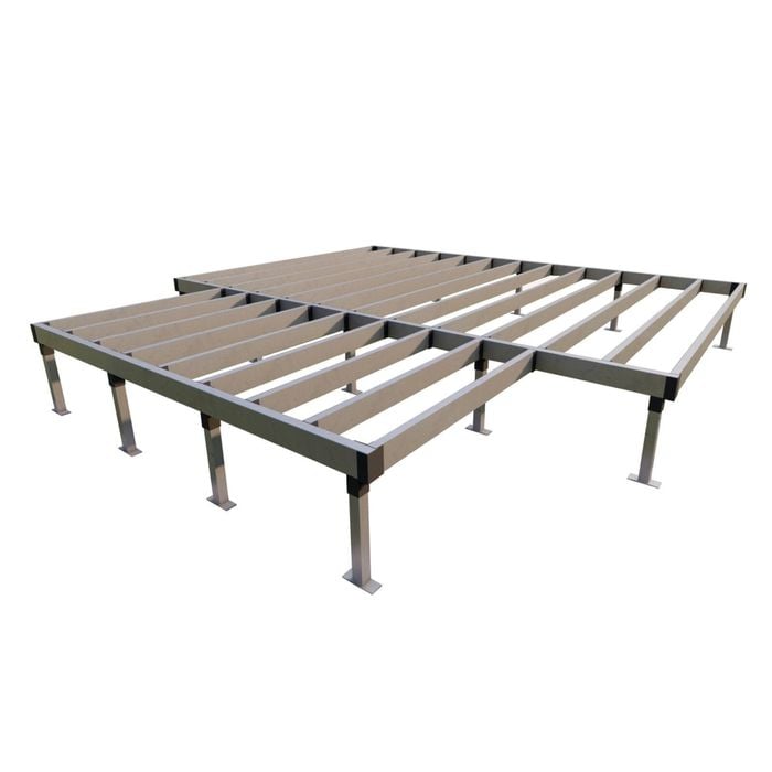 Quick Built Modular Steel Kit Floor 2.4 x 2.4 incl 2.4m x 0.9m Deck