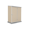 Absco Sheds 1.52 x 0.78 x 1.95m Cream Economy Single Door Garden Shed