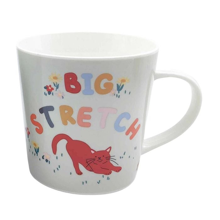 Urban Perfect Pets Big Stretch Cat 470ml Ceramic Mug