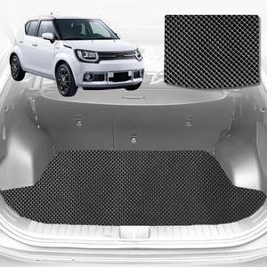 6D Diamond Car Boot Mat for Suzuki Ignis 2016-Current-Cargo Mat-Black-Outback GT