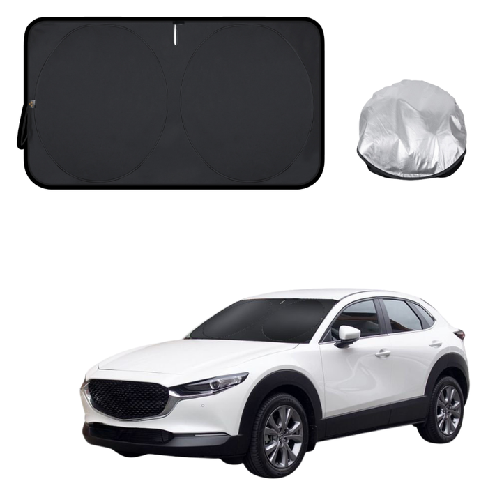 Front Windscreen Sun Shade for Mazda CX-30 2019 - Current (DM) - Standard 150 x 85 cm - Black