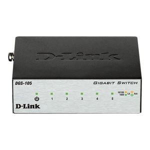 D-Link DGS-105 5-Port Gigabit Desktop Switch (Metal Housing)