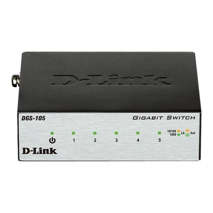 D-Link DGS-105 5-Port Gigabit Desktop Switch (Metal Housing)