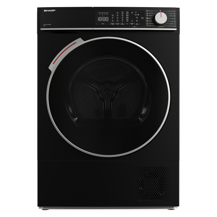 Sharp Matte Black 9kg Heat Pump Dryer