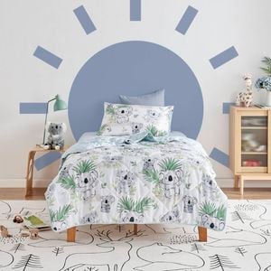 Jack & Ava Comforter Set Koala Cuddles Double Bed