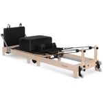 Go Easy Contour Folding Wooden Pilates Reformer Machine - Black
