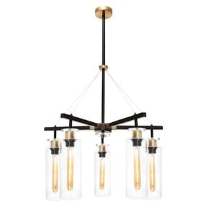 Cougar Lighting Bourne 5lt Pendant Light Black