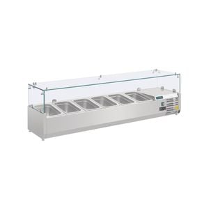 Polar G-series Countertop Prep Fridge 6x 1/4gn - Countertop Prep Fridges (ab090-a)