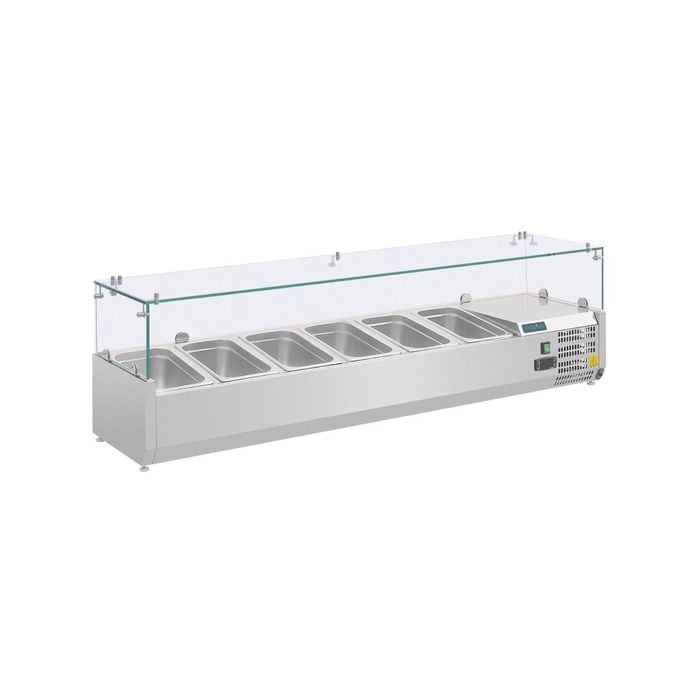 Polar G-series Countertop Prep Fridge 6x 1/4gn - Countertop Prep Fridges (ab090-a)
