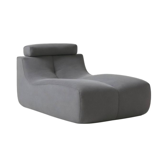 MIUZ Lounge Chaise Sofa, 1PC Modular Sofa Lounge Chair, Grey Chair