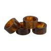 4pc Maine & Crawford Atlas 6cm Resin Napkin Ring Kitchen Table Organiser Brown