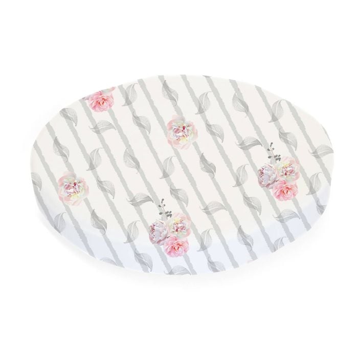 Babyhood Amani Bebe Organic Jersey Cotton Round Fitted Sheet - Vintage Floral