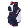 Ram Golf Fx Deluxe Golf Cart Bag With 14 Way Divider Top - Navy/white/red