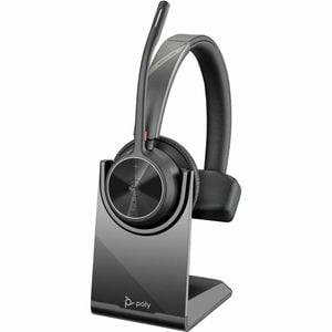 Poly Voyager 4300 Uc 4310 Wireless Over-the-head, On-ear Mono Headset - Black - Microsoft Teams Certification