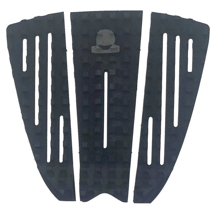 Summer vibes 3-Piece Surfboard Tail Pad / Deck Grip / Traction - Black