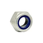 Pinnacle M10 Galvanised Nylon Lock Nut - 10 Pack