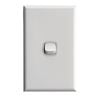 HPM Excel 1 Gang Light Switch White