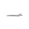Ignite Laser Concorde - Supersonic Passenger Jet Silhouette Metal Wall Art Rustic Metal 23.6 inch - 60 cm