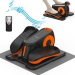 Advwin Under Desk Elliptical Machine, Portable Pedal Exerciser for Seniors with 12 Adjustable Speeds & 3 Auto Modes, Quiet Leg E