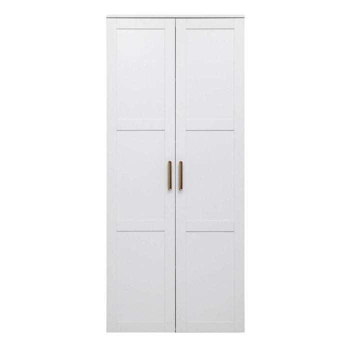 European Cabinetry Hamptons Deco Gold Handle Stockholm Storage Cupboard
