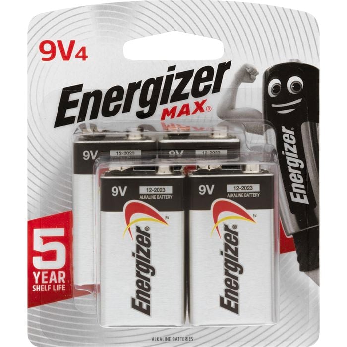 Energizer Max 9V Battery - 4 Pack