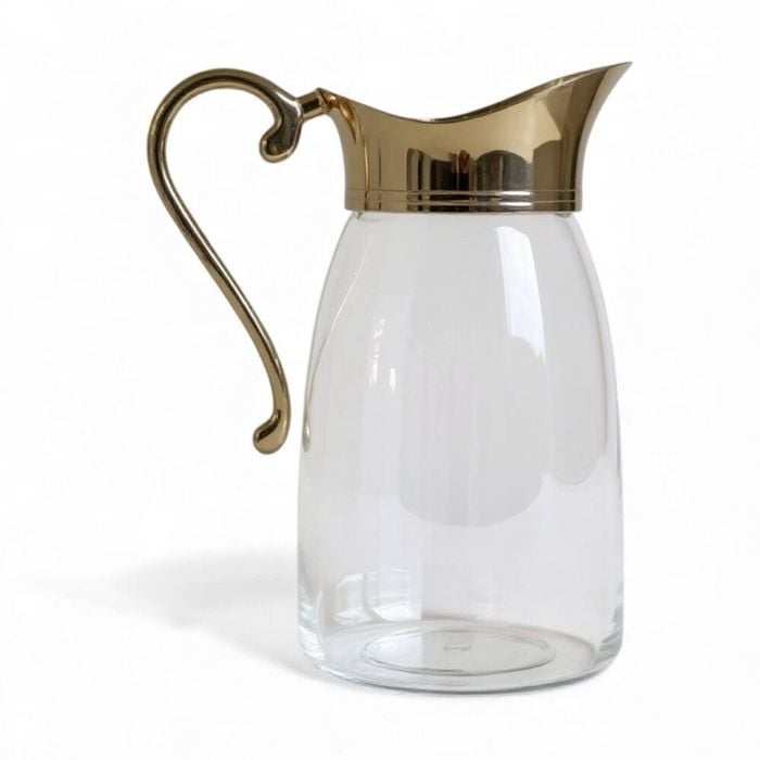 SS Collective Tall Epoque Pitcher/Jug Clear W/ Gold Handle & Spout 2L