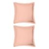 2x Odyssey Living Breathe Cotton European Pillowcase 65cm X Light Clay