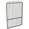 ProtectorAl 800 - 1200 x 1800mm Woodland Grey Aluminium Pool Gate Picket Top With Mid Rail