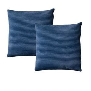 Alastairs Ruby Navy Pair of European Pillowcases 65 x 65 cm
