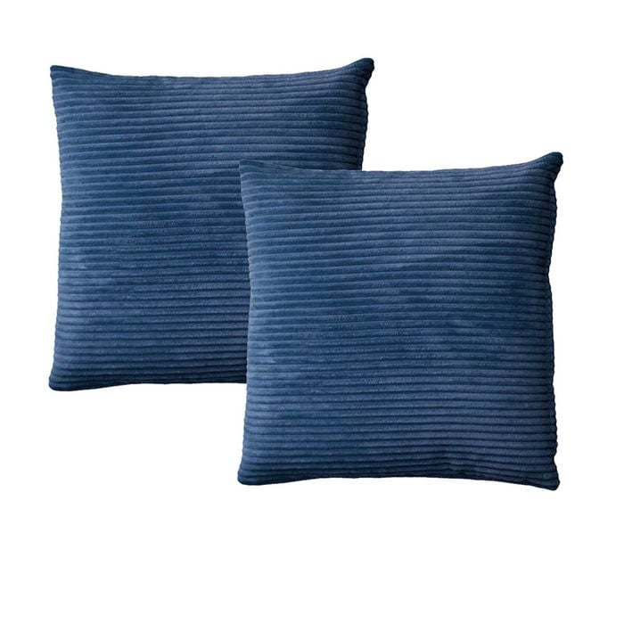 Alastairs Ruby Navy Pair of European Pillowcases 65 x 65 cm