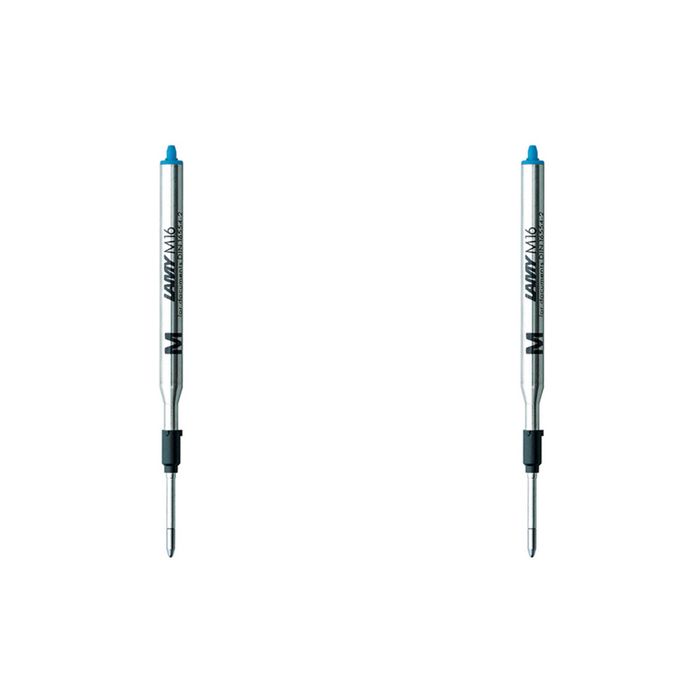 2x Lamy Medium 8000 M16 Ballpoint Pen Refill Suits All Except Scribble & Pico Bl