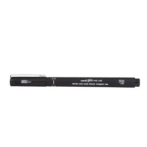 Uni Pin Fine Line Drawing Pen 12pcs (Black) (0.3mm)
