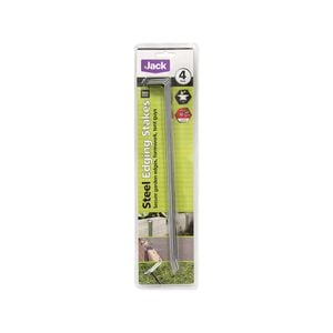 Jack 300 x 25mm Steel Edging Stake - 4 Pack