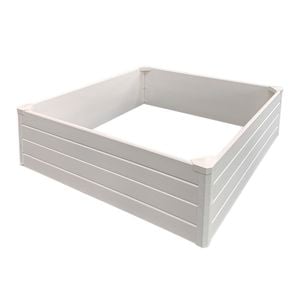 Sandleford 1220 x 1220 x 380mm White Nuvue Raised Garden Bed