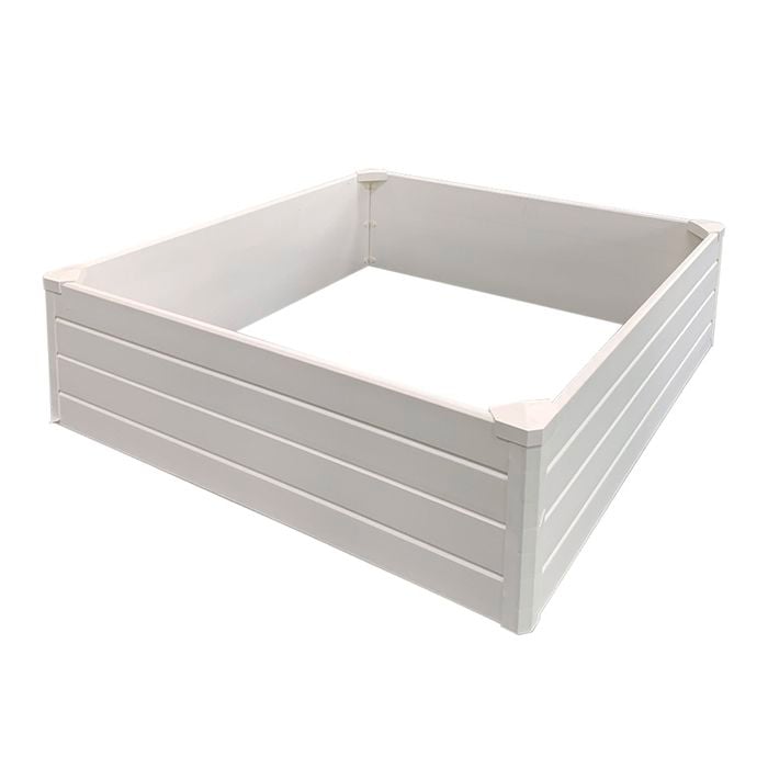 Sandleford 1220 x 1220 x 380mm White Nuvue Raised Garden Bed