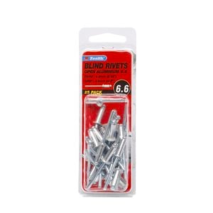 Zenith Blind Rivet Open Alum 3/16"D x 3/8"G  25pk