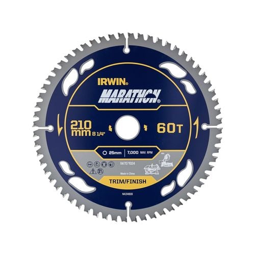 IRWIN 210mm 60T Marathon Circular Saw Blade - Bunnings New Zealand