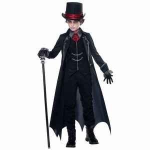Gothic Vampire Dracula Lord Count Medieval Halloween Child Boys Costume L