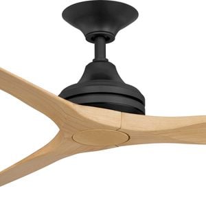ThreeSixty 152cm 3 Blade AC Black/Natural Spitfire Ceiling Fan