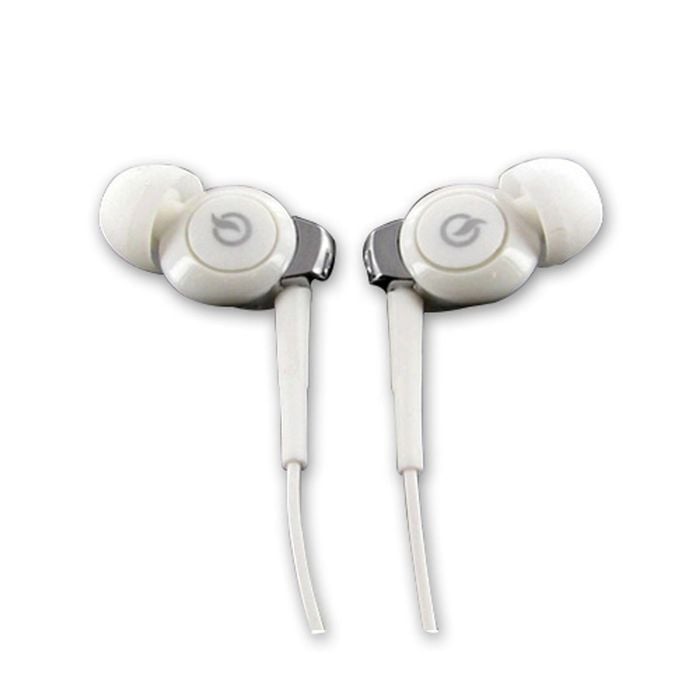 Avico ListenIn Earphones Earbuds 300 Series with Inline Volume Control White