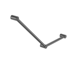 Nero Mecca Care 32mm Ambulant Toilet Grab Rail 45 Degree Gun Metal